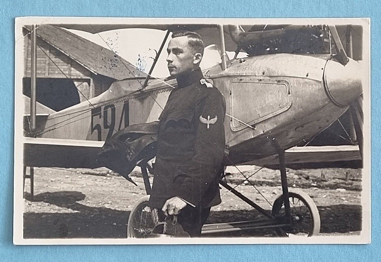 Cartoline postali: Grenchen - Flugtag - Flugpost - W. Mittelholzer - 1924 – Usato da Rothrist venduto da RROENK
