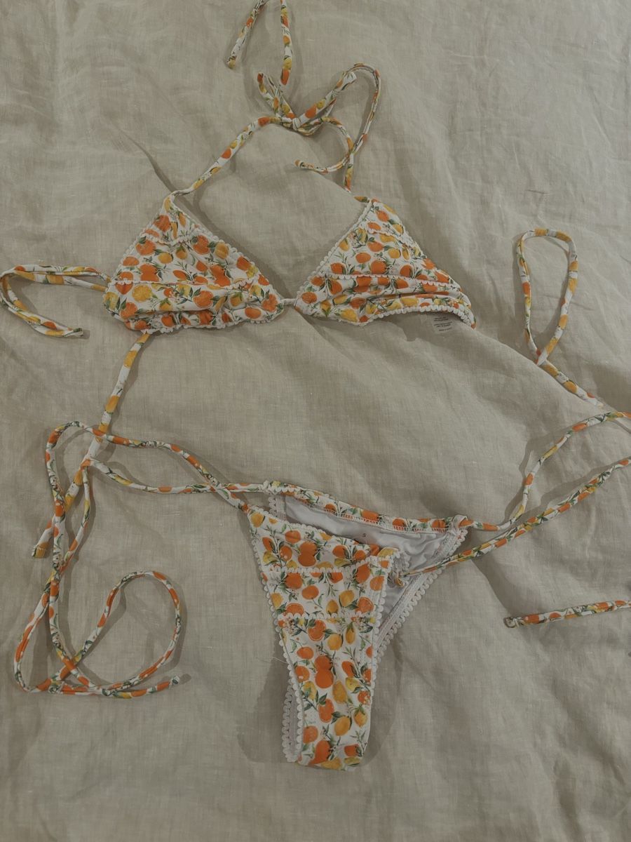 Costumi da bagno & Bikini: Haute Bikini  Orangenmuster, Grösse S – Nuovo e nell'imballaggio originale da lenzburg venduto da naemi30 3