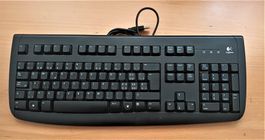 Logitech de Luxe 250 Tastatur Schwarz USB Kabelgebunden PC