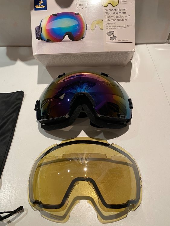 Skibrille Mit Magnet-Wechselglas – OTG Für Brillenträger, UV-Schutz & Anti-Beschlag | Unisex, Für Ski & Snowboard