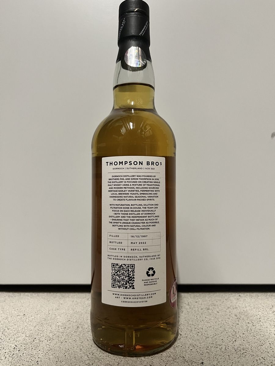 Bevande alcoliche: Invergordon 1987 34 yo Thompson Brothers – Nuovo e nell'imballaggio originale da Mönchaltorf venduto da Drammer 1