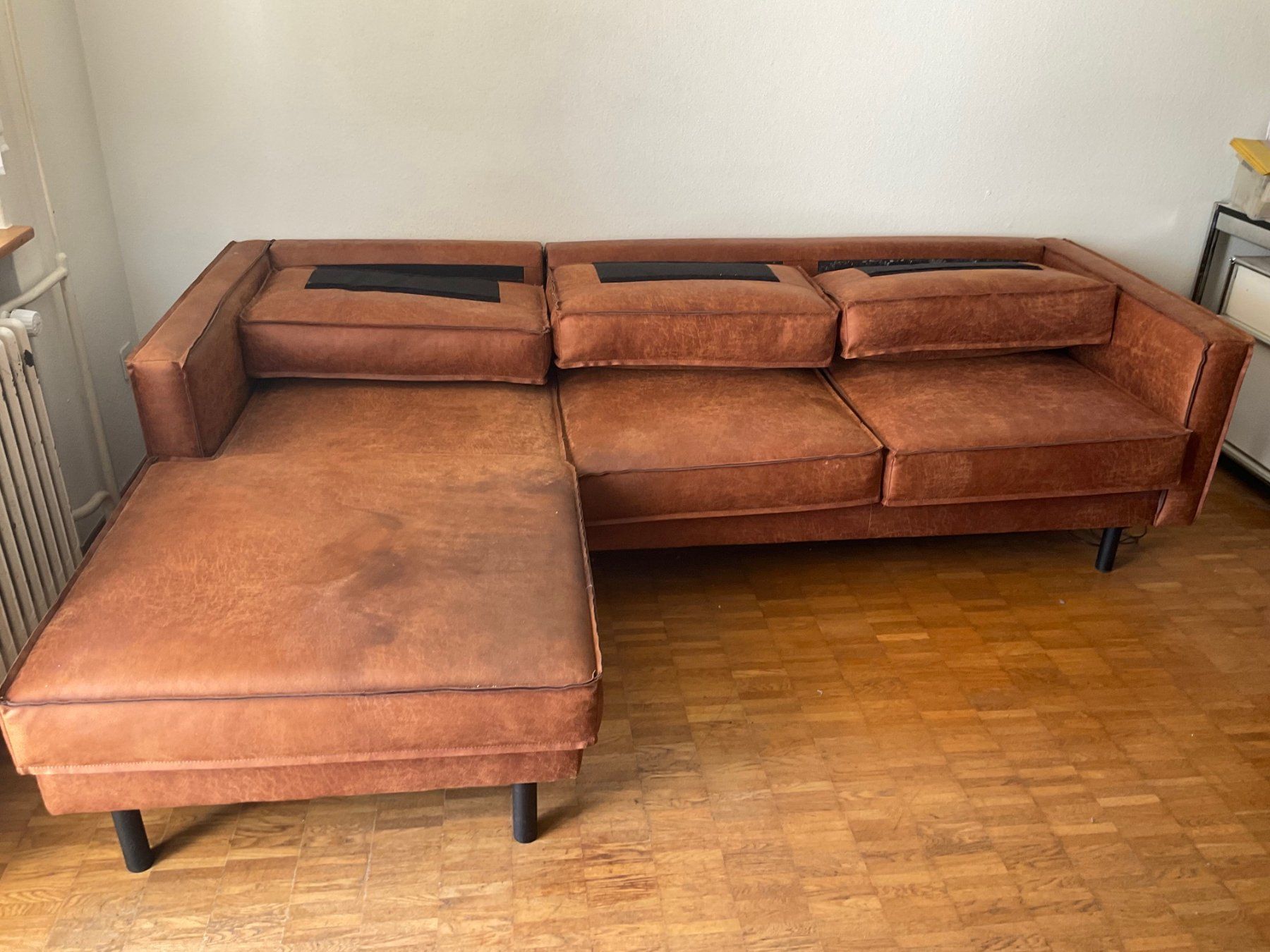 Sofas: Braunes Kunstledersofa – Gebraucht aus Zürich von fdr_q6l7 2