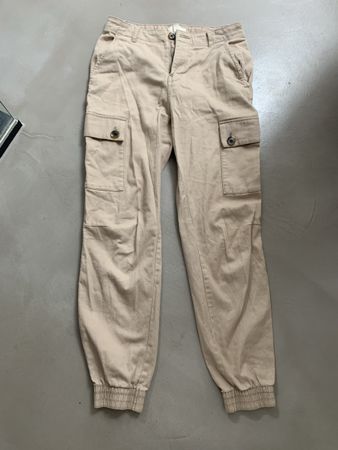 H&M beige cargo trousers, size 36, High waist