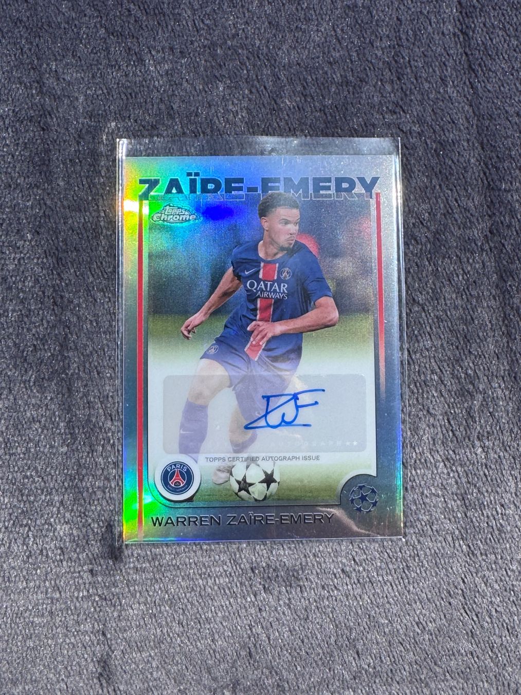 Topps Carte collezionabili: 2025 TOPPS CHROME WARREN ZAÏRE-EMERY AUTO – Usato da Gattikon venduto da Fandiboy