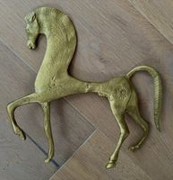 Messing etruskisches Pferd Figur Stil Frederic Weinberg 25cm