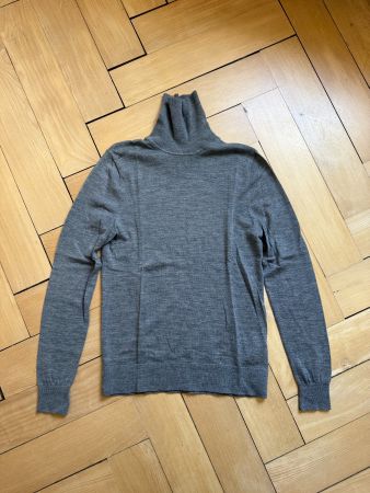 TIGER OF SWEDEN - Merinowolle Rollkragenpullover hellgrau S