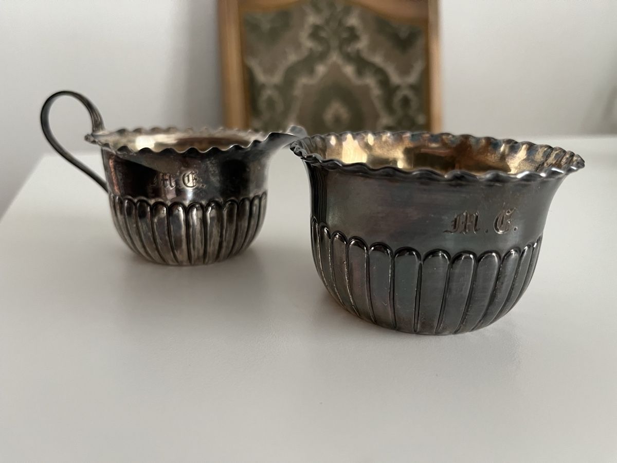 Geschirrsets: John & William Deakin 2er Sterling Silber Set aus 1897 – Gebraucht aus Lachen SZ von ratata 5