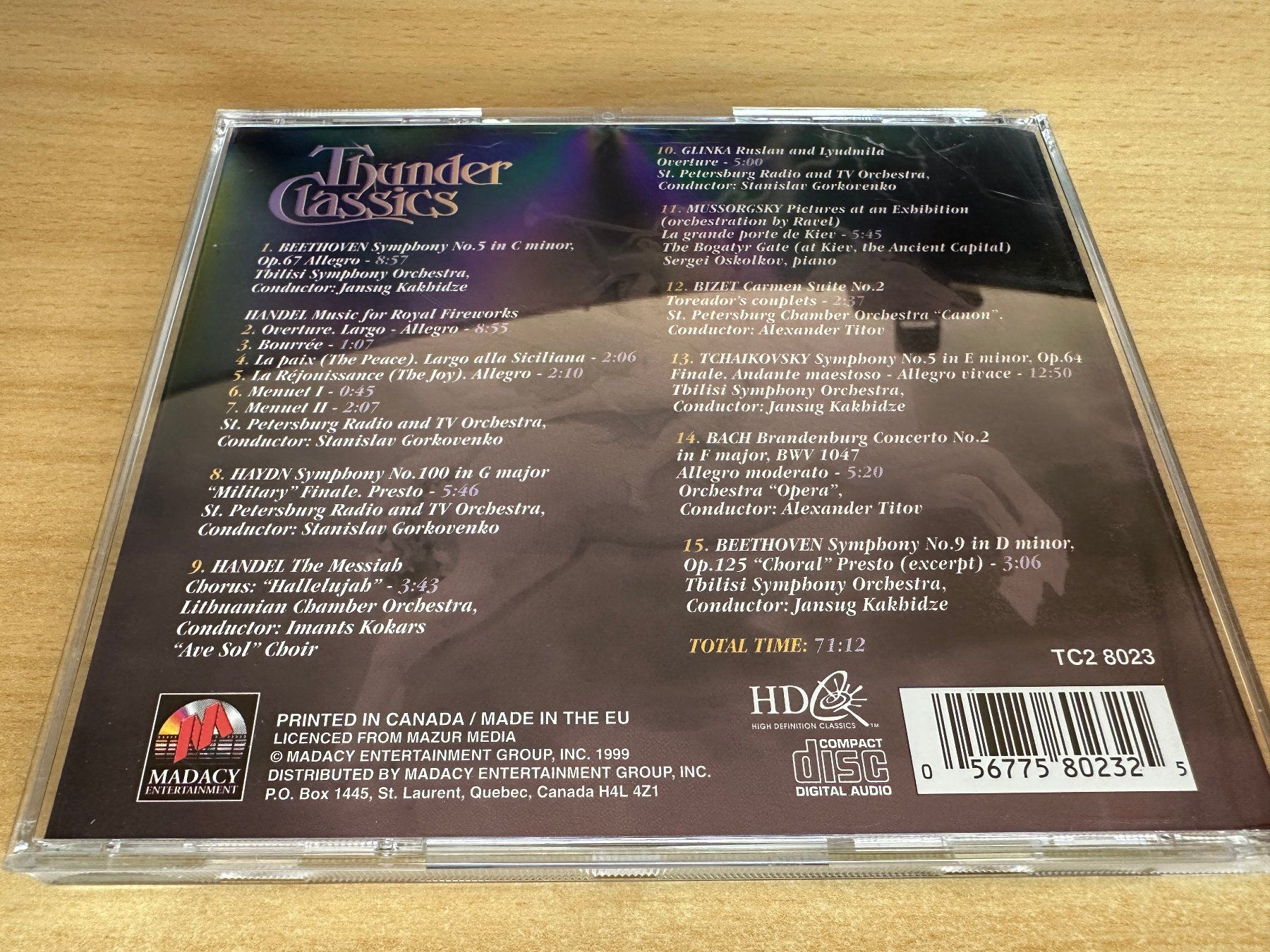 CD: T8 Thunder Classics Triumphal Fanfares Celebratory Classics – Usato da Rikon im Tösstal venduto da Alpenmutz 1