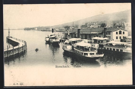 Ansichtskarten: AK Rorschach, Hafen – Gebraucht aus Berlin von bartko-reher