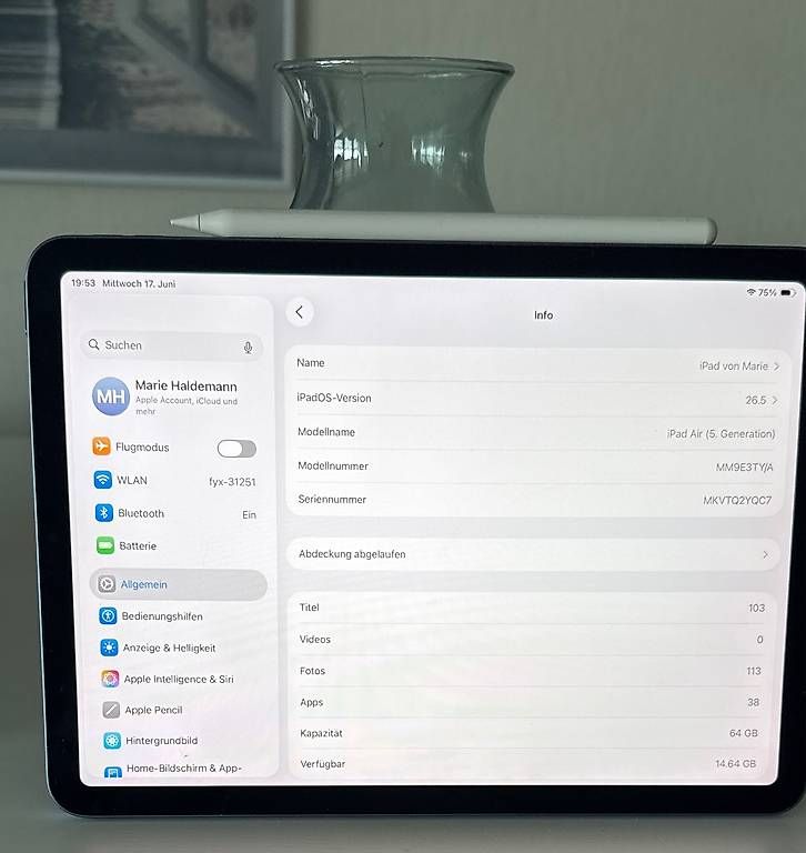 Tablettes PC: iPad Air 5. Generation blau – D'occasion à Schaffhausen par -sterntaler- 2