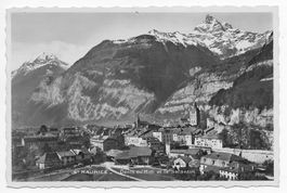 St.Maurice Dents du Midi et le Salantin, Bahnpoststempel