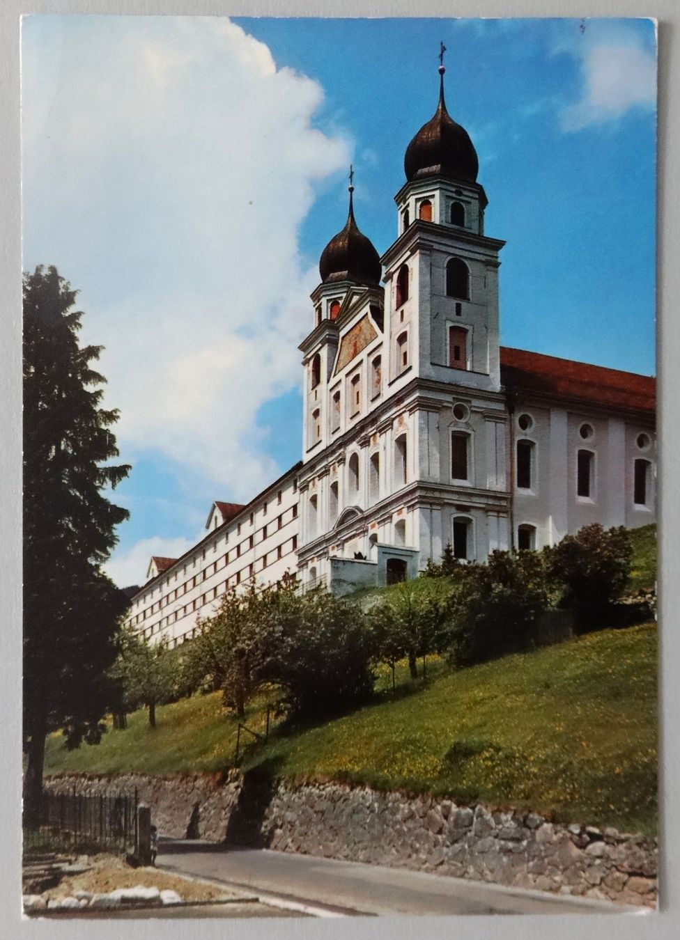 Ansichtskarten: Disentis/Mustér, Klosterkirche – Gebraucht aus Fétigny von Billy2miny