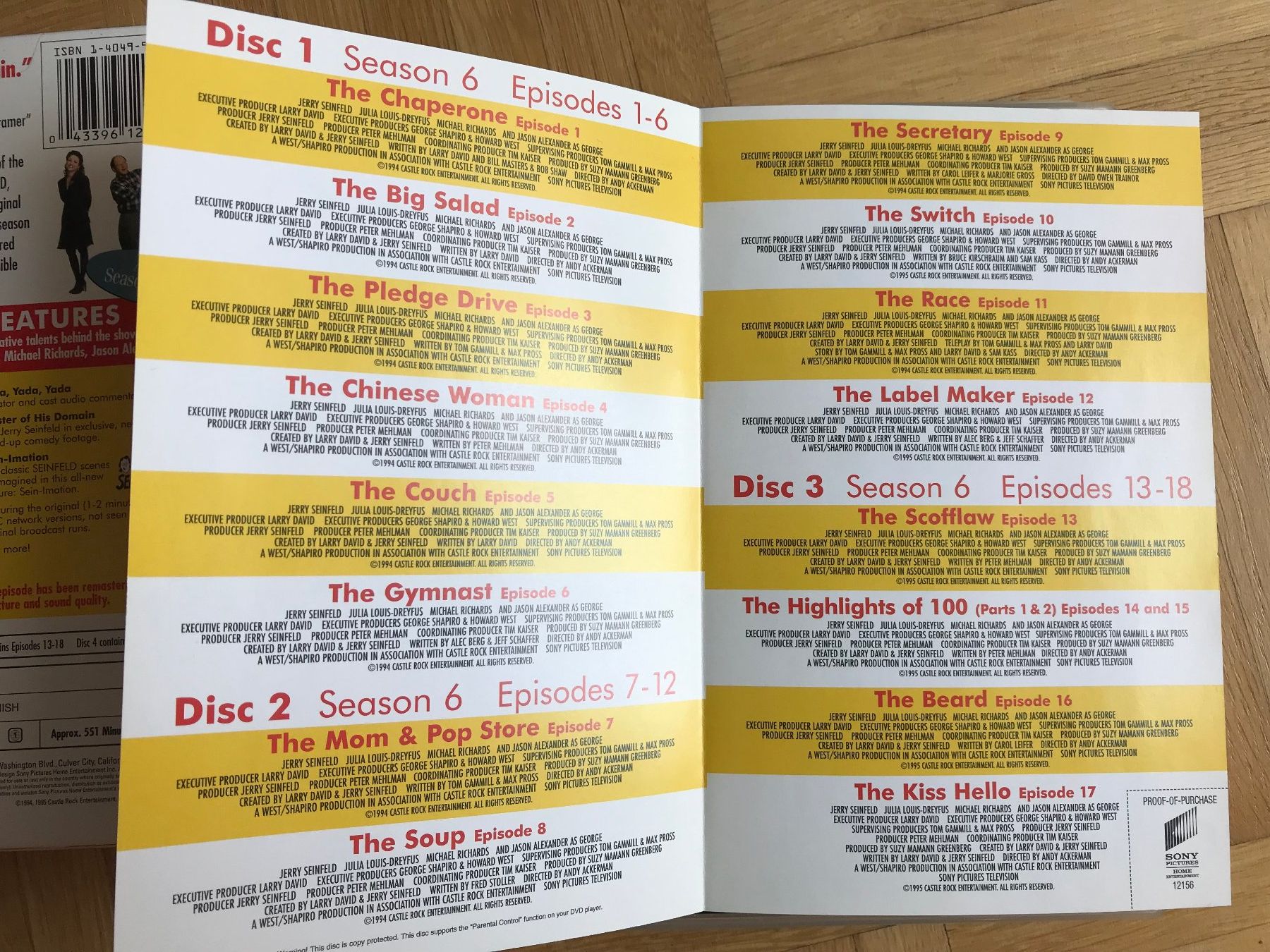 Tutti i DVDs: Seinfeld - Season 6 - DVD – Usato da Zürich venduto da Malcom 5
