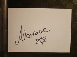 Alborosie  - handsigniert Karteikarte von 2011