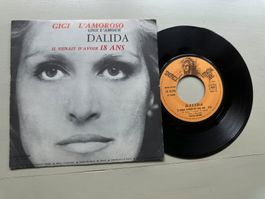 DALIDA tolle Singles Italy Kult Top Hit Chart Gigi L'amoroso