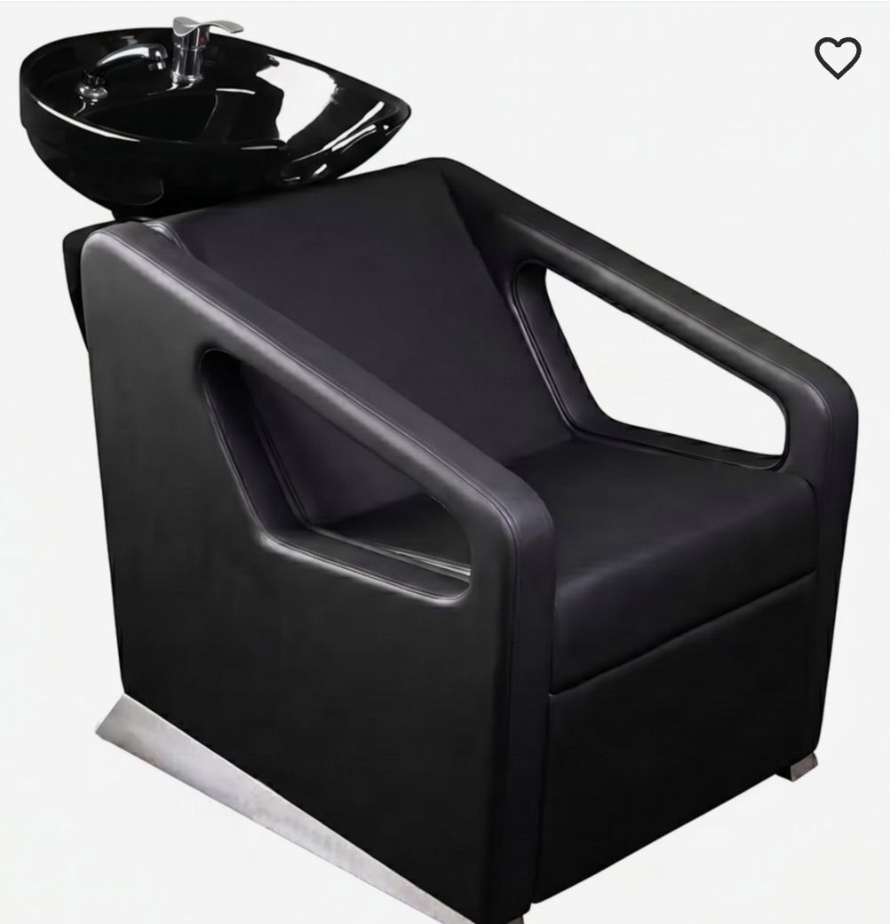 Poltrone: Schwarzer Friseurstuhl mit Becken – Nuovo (secondo la descrizione) da Boniswil venduto da saz_ycz6 3