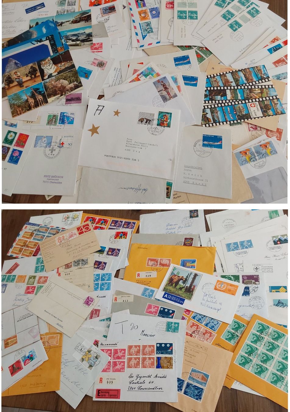 Alle Briefmarken: Über 6 kg CH Bedarfsbriefe, Postkarten, FDCs etc. – Gebraucht aus Münchwilen AG von Nesar 5