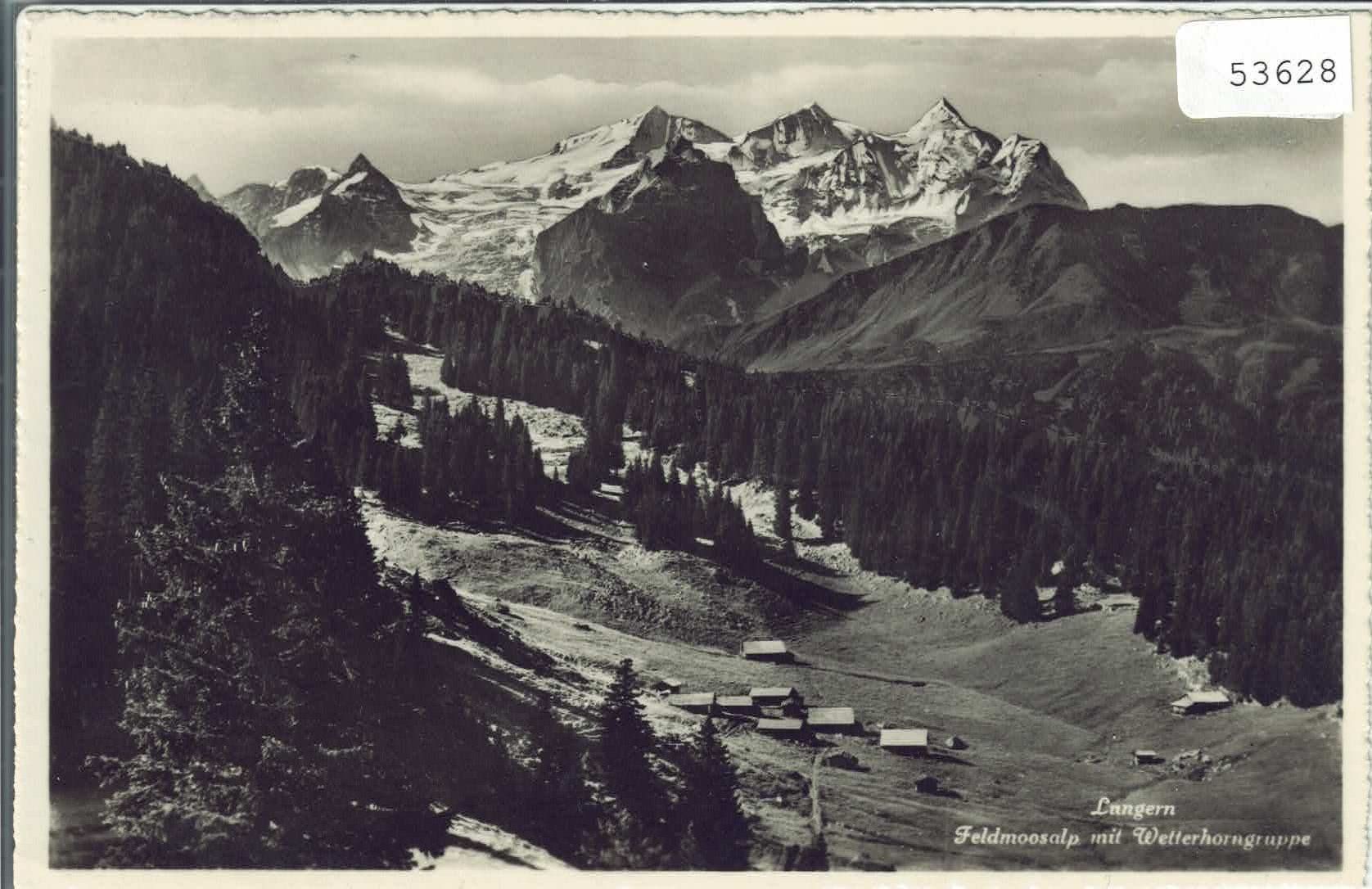 Cartoline postali: Lungern - Feldmoosalp mit Wetterhorngruppe – Usato da Ettingen venduto da Kartenplanet
