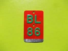 Velonummer / Fahrradnummer BL 86 ... zum 40. Geburtstag !