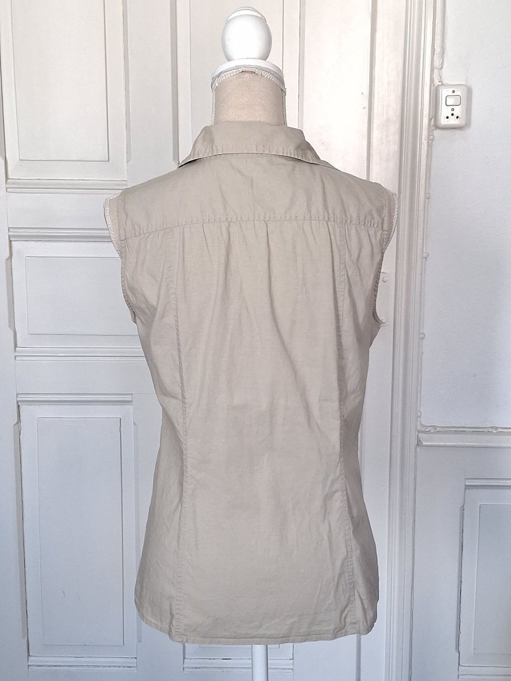 Benetton Camicette: Sommerliche Bluse, beige, Benetton, Gr. S/M – Usato da Ried-Brig venduto da Zzyzx 2