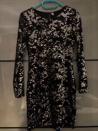 H&M Pailletten Kleid, Gr. 38,