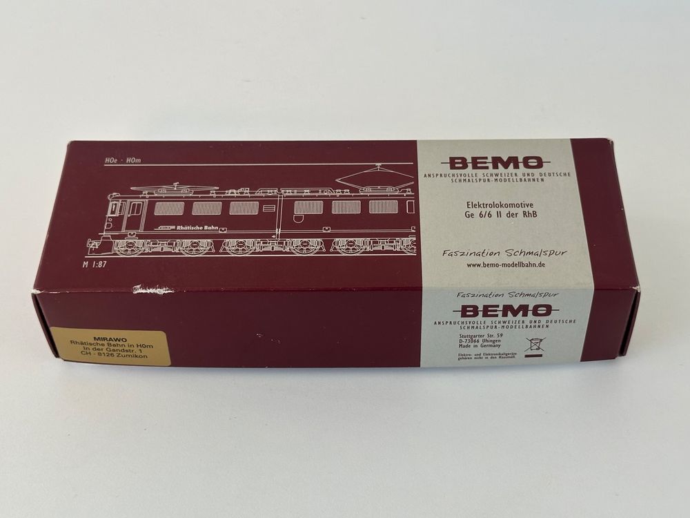 Bemo Modelleisenbahnen: Rarität: Bemo 1254 141 Ge 6/6 II 701 neurot ab 1.- – Neu (gemäss Beschreibung) aus St. Gallen von Modell1zu87 7