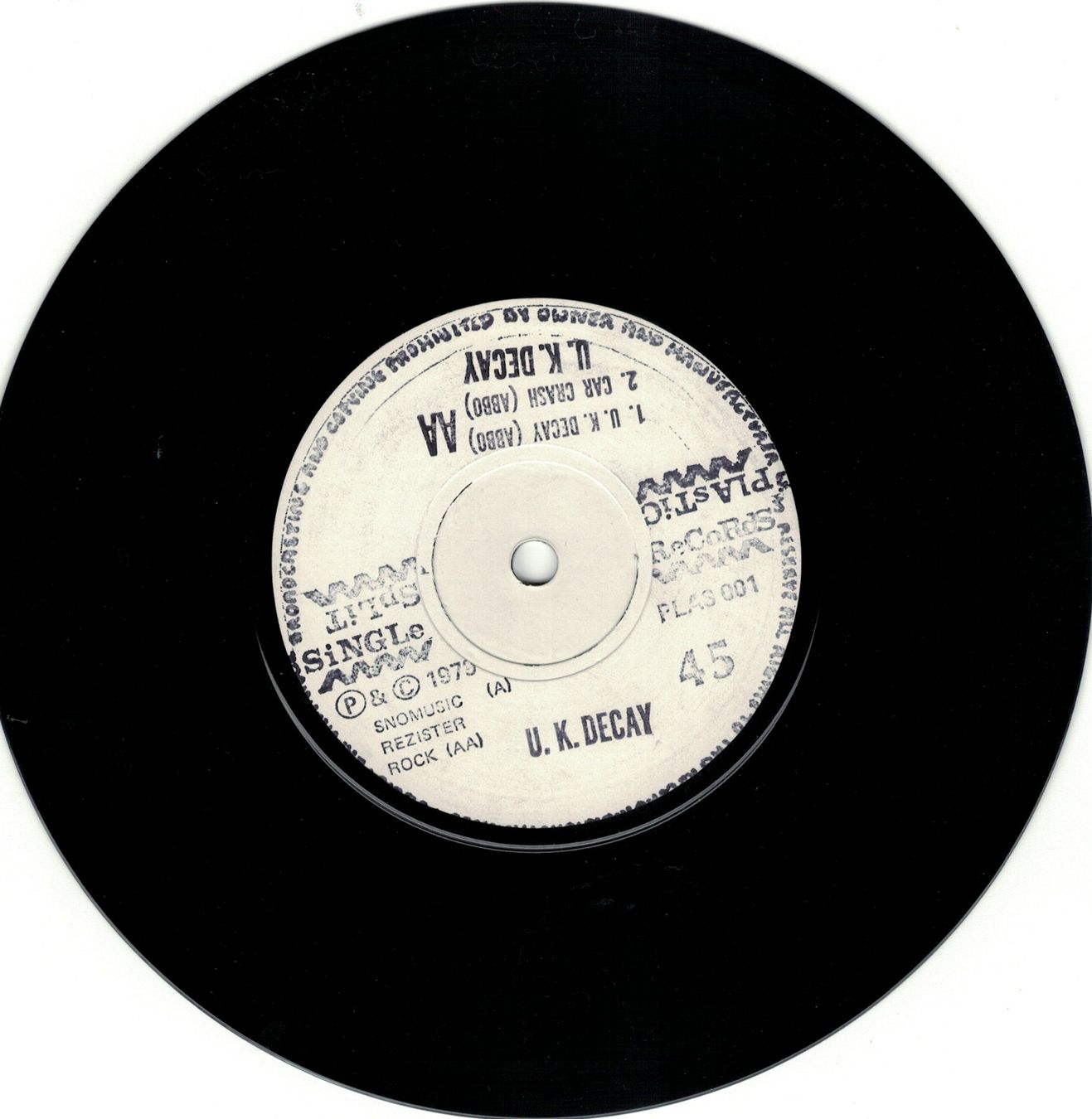 Vinyles: Pneumania / UK Decay - Split Single  7" RARE – D'occasion à Lugano par mdal 3