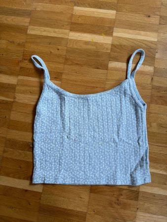 Top Spaghettiträger Von Brandy Melville Hellblau mit Blumen