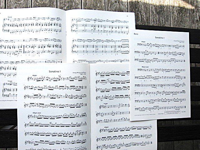 Libri: Noten Violine Sonatinen mit basso cont. / Klavier Telemann – Nuovo (secondo la descrizione) da Vinelz venduto da woerni11 2