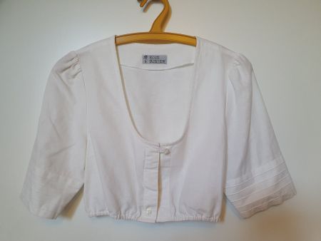 Dirndelbluse - weiss - Gr. M-L