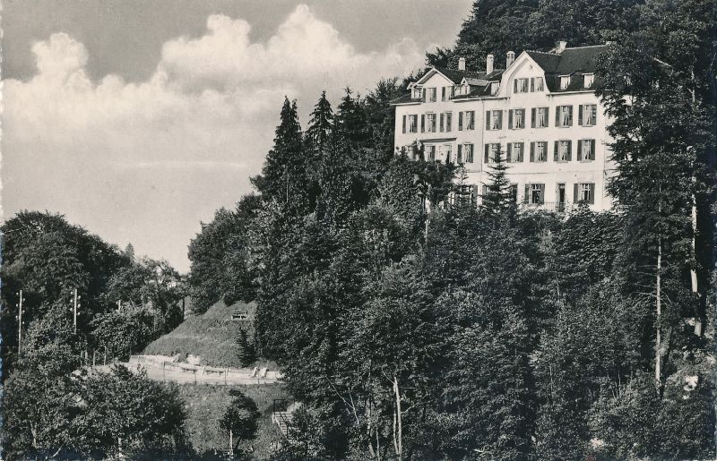 Cartoline postali: Mannenbach - Erholungsheim + 1956 – Usato da Emmenbrücke venduto da teestube