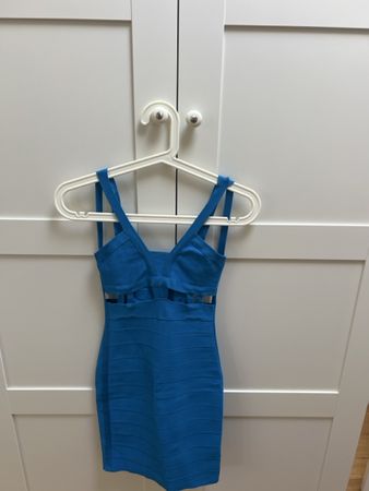 Damen Kleid blau Bandage Schnitt kurz sehr guter Zustand