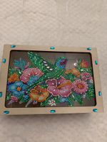 Schmuckschatulle/Box mit Kolibri Motiv, neu, ungebraucht