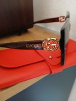 Lunettes de soleil GUCCI femme noires carrées bon état
