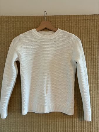 Pullover Vila weiss 100 Prozent Bio-Baumwolle Grösse S