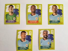 W Cup 2026 Uruguay N° 2 ,15, 17 ,18 , 19