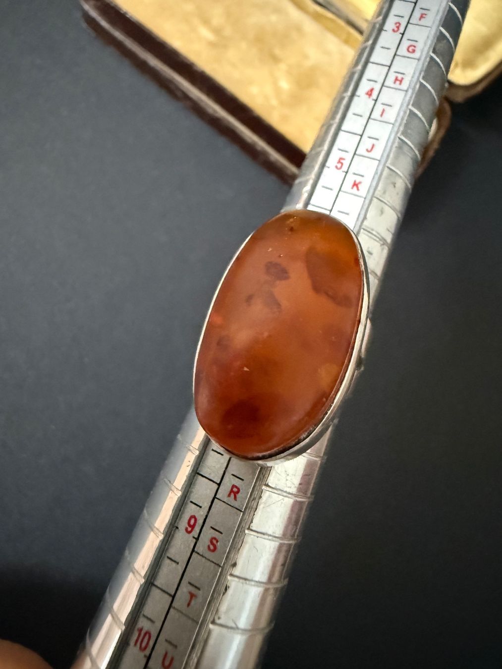 Bagues: Antiker Silber Ring mit Bernstein 800 – D'occasion à Spiegel b. Bern par Rogger72 4
