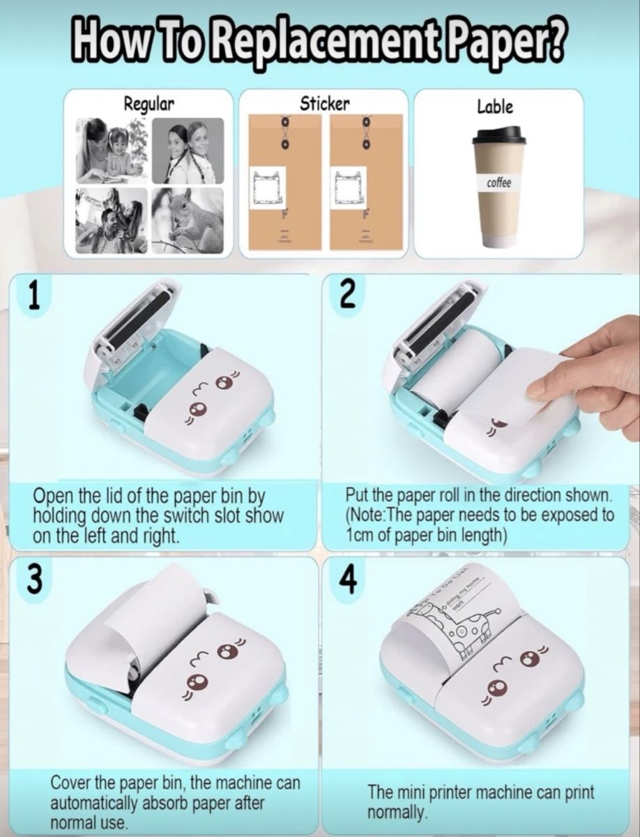 Imprimantes: Pocket Mini Drucker - Kabellos – Neuf avec emballage d'origine à Emmenbrücke par ShopDirect 5