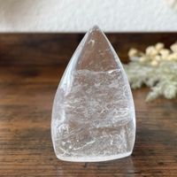 ✲ Quarz Bergkristall Tropfen Freiform ✲ 47g / 56mm Turm
