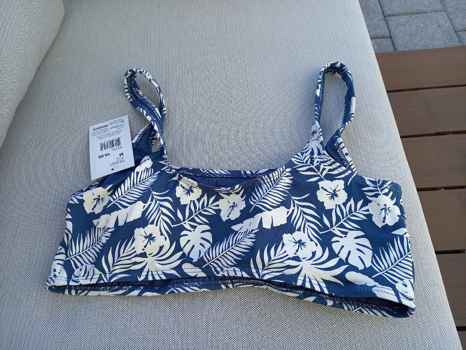 Migros Costumi da bagno & Bikini: Bikini Set Migros Essentials blau Muster Grösse M neu – Nuovo e nell'imballaggio originale da Ruschein venduto da dom_nbr2 3
