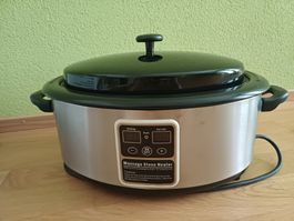 Massage Steinheizer 6 Quart mit Steine Set neuwertig
