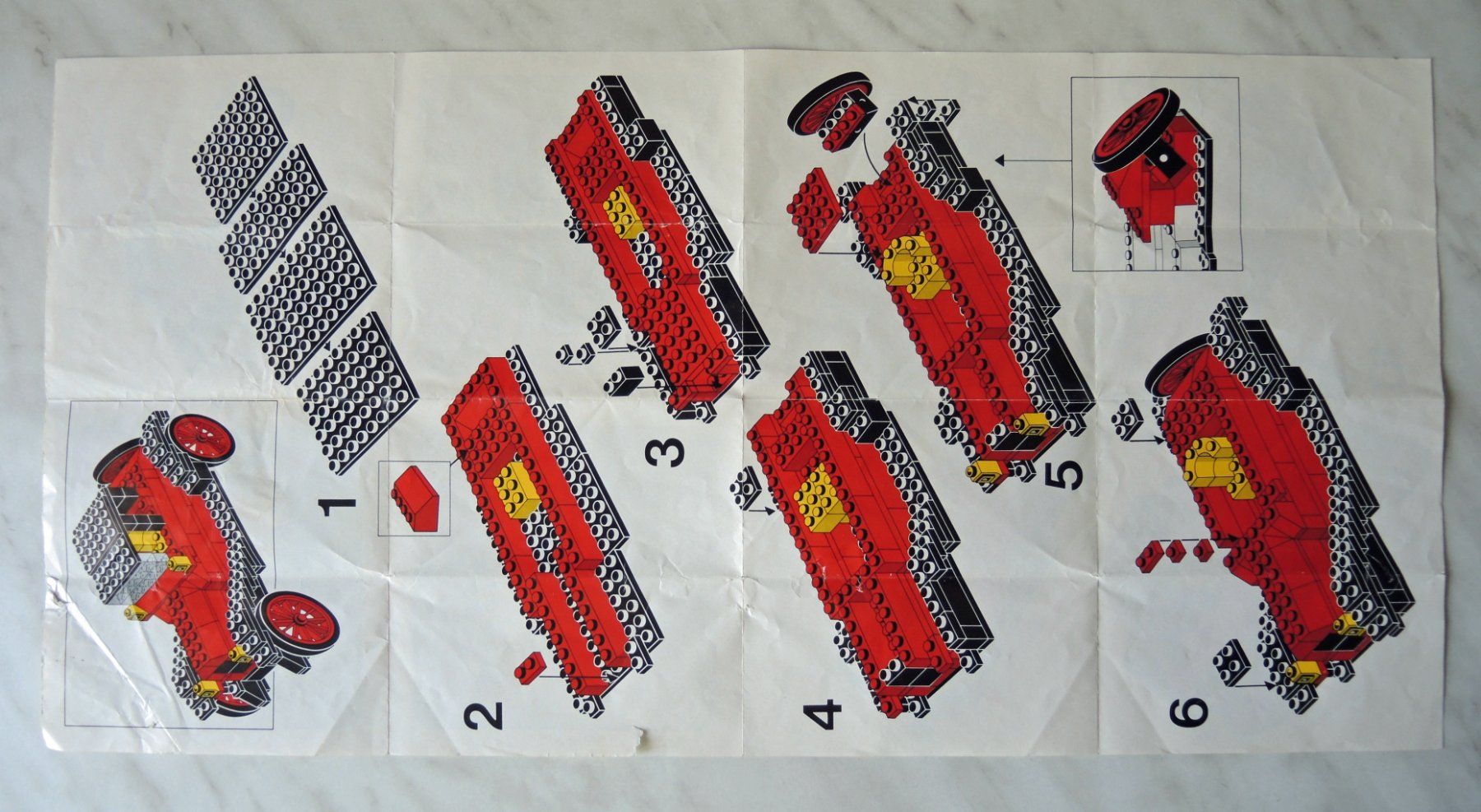 Lego Giocattoli: Cadillac,  Set 390-2  (1975) – Usato da Burgdorf venduto da ursla50 6