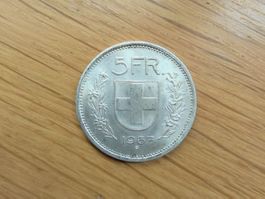 5 Franken Silber 1967