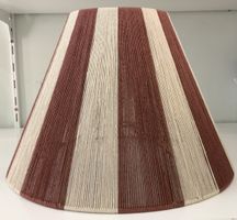 Abat-jour industriel en ficelle rouge/blanc grand modèle