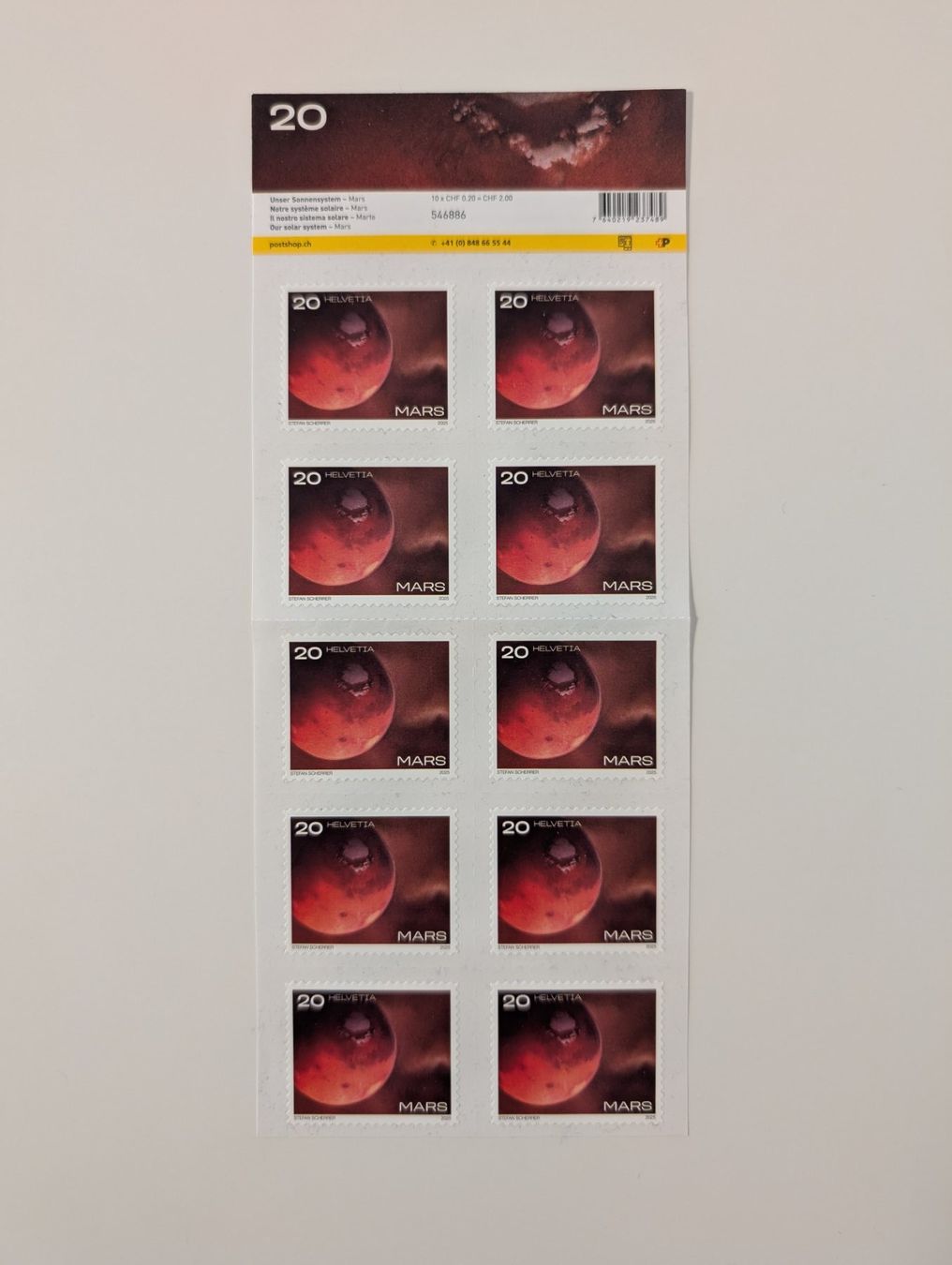Alle Briefmarken: Briefmarke Mars 0.20 CHF Set – Neu (gemäss Beschreibung) aus Zürich von Good_old_days