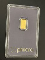Goldbarren 1g Philoro Swiss Made