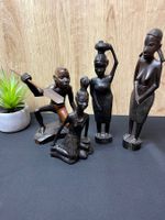 4 afrikanische Holz-Figuren