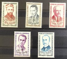 1960 Frankreich - France Widerstandskämpfer Satz **
