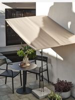 Sonnenschirm Balkon creme mit Klemme .