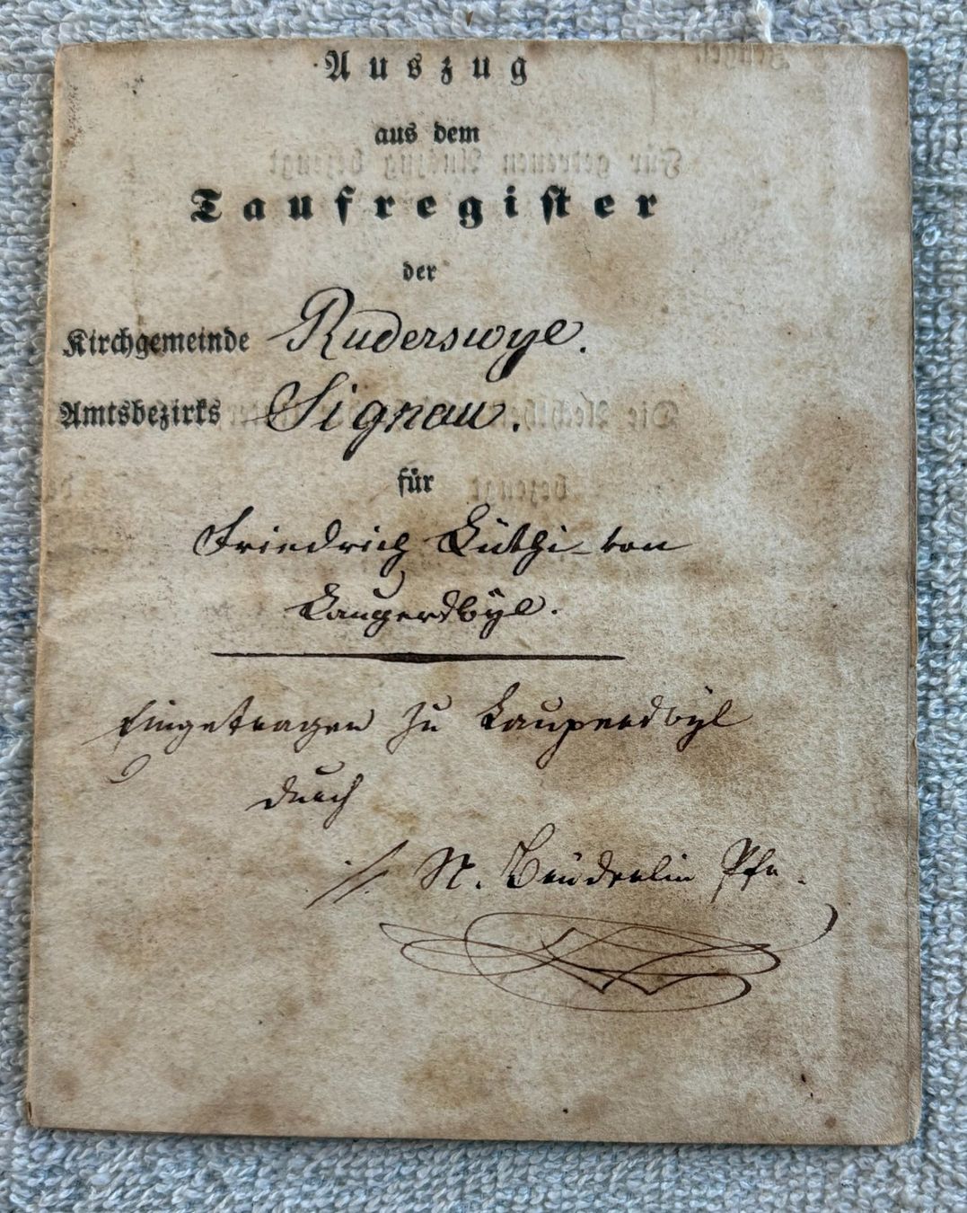 Documenti: REBUBLIK BERN 1840 – Usato da Ostermundigen venduto da wini63